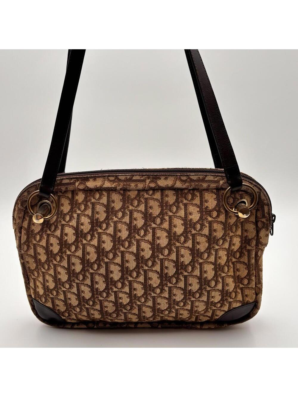 Christian Dior Vintage Trotter CD Logo Shoulder Bag - Picture 2 of 8